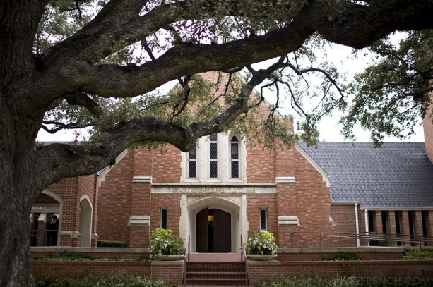 The wedding ceremony took place at St Mark's Episcopal on Bellaire 